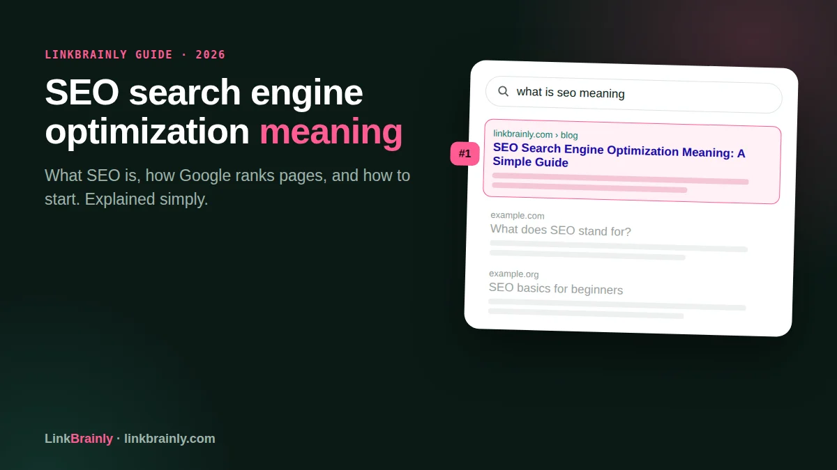 SEO search engine optimization meaning: how search engines crawl, index and rank pages